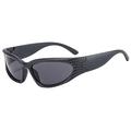 Ochelari de viteză anilor 90 / Ochelari de soare pentru bărbați și femei - UV400 - Negru