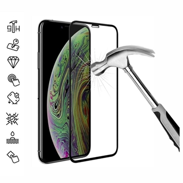 Geam Protecție Ecran - 9H - iPhone 11 Pro/XS - 9D Full Cover - Marginea Neagră