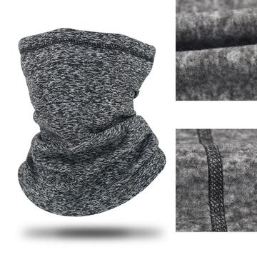 A01-WB Iarnă în aer liber Ciclism în aer liber Masca de față Schi schi gât eșarfă fleece fleece cald gât Gaiter - Dark Grey