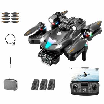 A168 Drone RC fără perii cu camere duble 8K, flux optic - negru