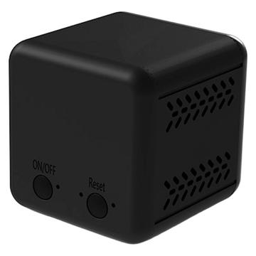 A19 Mini cameră mini WiFi fără fir cu infraroșu, vedere nocturnă și alarmă de mișcare - negru