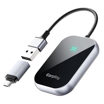 A21 Adaptor wireless CarPlay și Android Auto - mufă USB-A și USB-C