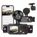Cameră video pentru bord A52 cu 5 canale, rezoluție 2K, conexiune Wi-Fi, monitorizare în timpul parcării și viziune nocturnă - Negru
