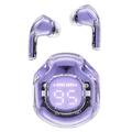 ACEFAST T8 / AT8 Crystal (2) Culoare Bluetooth Earbuds Căști fără fir ușoare și ușoare pentru muncă - Violet