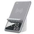 Ceas cu Radio / Boxă Bluetooth cu Încărcător Wireless AFK BT512 (Ambalaj Deschis - Satisfăcător) - Gri