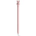 AHASTYLE PT129-1 pentru Apple Pencil 1st Generation Stylus Pen Stylus Pen Silikone Cover - Pink Rabbit