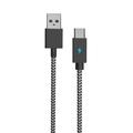 AOLION Cablu de încărcare de 3 m pentru controlerul PS5 Cablu de încărcare USB la Type-C cu indicator LED