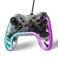 AOLION pentru Nintendo Switch Computer transparent cu fir Gamepad RGB Light Game Controller