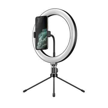 APEXEL APL-FL10JJ13Y 26cm LED Ring Light fotografie Selfie Fill Light cu suport pentru telefon cu trepied