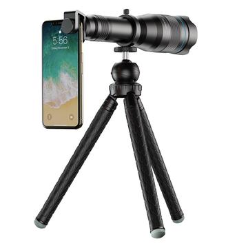 APEXEL APL-JS60XJJ09 60X Telescop monocular 60X Teleobiectiv mobil + trepied pentru telefon mobil