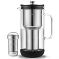 Cană Filtrare Apă Aarke Purifier - Sticlă, Oțel Inoxidabil