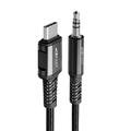 Acefast Cablu audio USB-C la jack de 3,5 mm - 1,2 m - negru
