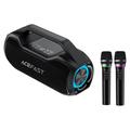 Difuzor portabil de karaoke Acefast K14 cu două microfoane - 120W - negru