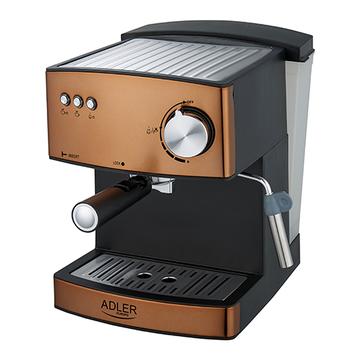 Adler AD 4404cr Mașină de cafea espresso - 15 bar, 850W - cupru / negru