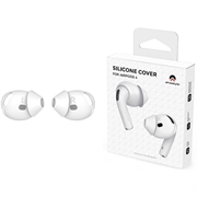 Amortizoare auriculare din silicon cu izolare fonică AirPods 4 Ahastyle PT66-4 - Alb