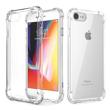 Husă hibridă rezistentă la zgârieturi pentru iPhone 7/8/SE (2020)/SE (2022) - transparentă