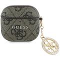Carcasă AirPods 4 Guess 4G Strass Charm - maro