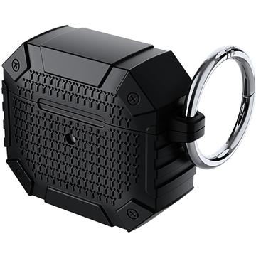 Carcasă TPU întărită antișoc pentru AirPods 4 - Protecție de grad militar cu carabină