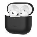 Carcasă din silicon AirPods 4 Tech-Protect - Negru