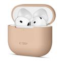 Carcasă din silicon AirPods 4 Tech-Protect - Caffe Latte