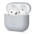 Carcasă din silicon AirPods 4 Tech-Protect - Gri creion