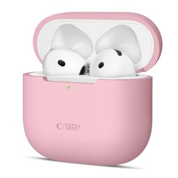 Carcasă din silicon AirPods 4 Tech-Protect - roz prăfuit