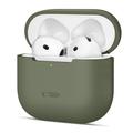 Carcasă din silicon AirPods 4 Tech-Protect - verde măsliniu