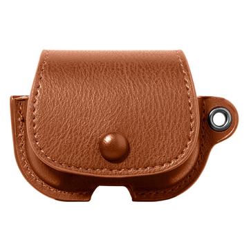 Husă stil rucsac AirPods Pro 3 cu cataramă pentru breloc - maro