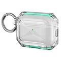 AirPods Pro 3 Dual-Color Soft TPU Protective Case - Verde / Transparent