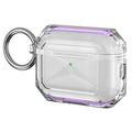 AirPods Pro 3 Dual-Color Soft TPU Protective Case - Violet / Transparent