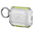 AirPods Pro 3 Dual-Color Soft TPU Protective Case - Galben / Transparent