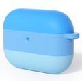 AirPods Pro 3 Gradient Carcasă din silicon rezistentă la șocuri cu carabină - albastru