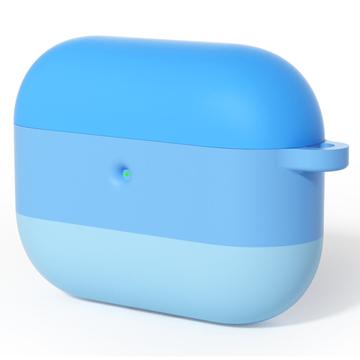 AirPods Pro 3 Gradient Carcasă din silicon rezistentă la șocuri cu carabină - albastru