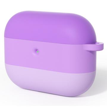 AirPods Pro 3 Gradient Carcasă din silicon rezistentă la șocuri cu carabină - Violet