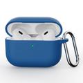 Husă Silicon cu Carabinieră AirPods Pro 3 - Albastru Închis
