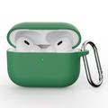 Husă Silicon cu Carabinieră AirPods Pro 3 - Verde