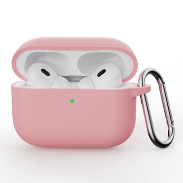 Husă Silicon cu Carabinieră AirPods Pro 3 - Roz