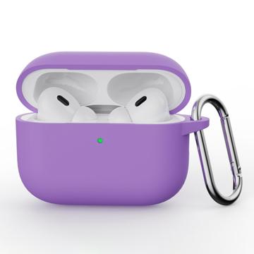 Husă Silicon cu Carabinieră AirPods Pro 3 - Violet
