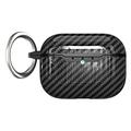 Husă TPU cu Carabinieră AirPods Pro 3 - Fibră De Carbon - Negru