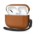Husă din piele AirPods Pro 3 Tech-Protect NaturalFit - maro