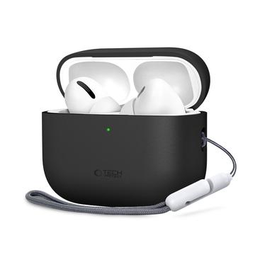 Carcasă din silicon AirPods Pro 3 Tech-Protect - Negru