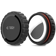 Carcasă impermeabilă AirTag Tech-Protect cu Twist-Lock și suport adeziv 3M - Negru