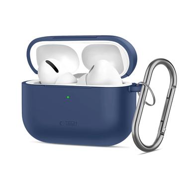 Carcasă cu cârlig din silicon Airpods Pro 3 Tech-Protect - Bleumarin