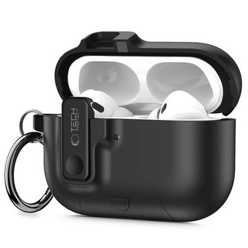 Carcasă Airpods Pro 3 Tech-Protect Slim Hook - Negru