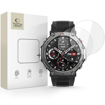 Protector de ecran din sticlă călită Amazfit T-Rex 3 Pro Tech-Protect Glass Fit+ - 48mm - 2 buc. - Clar