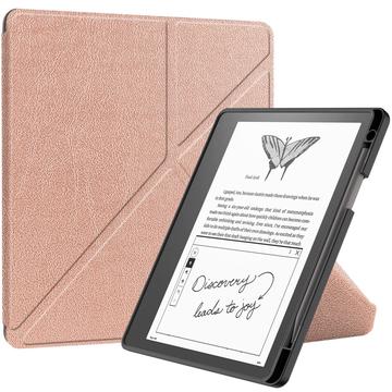 Husă Folio Amazon Kindle Scribe - Origami Stand - Auriu Roze