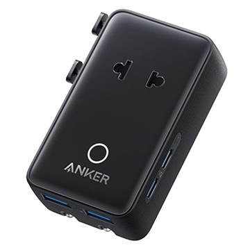 Adaptor de călătorie Anker Nano cu 5 porturi - 20W - Negru