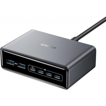 Stație de încărcare de birou Anker Prime 200W - 4x USB-C, 2x USB-A - Negru