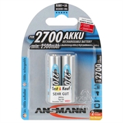 ANSMANN Energy AA type Batterier til generelt brug (genopladelige) 2700mAh - 2 Buc.