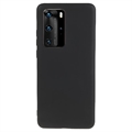 Husă TPU Mată Antiamprentă Huawei P40 Pro - Negru